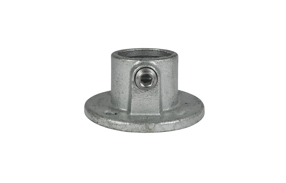 Buiskoppeling ronde voetplaat - 33,7 mm (10C)