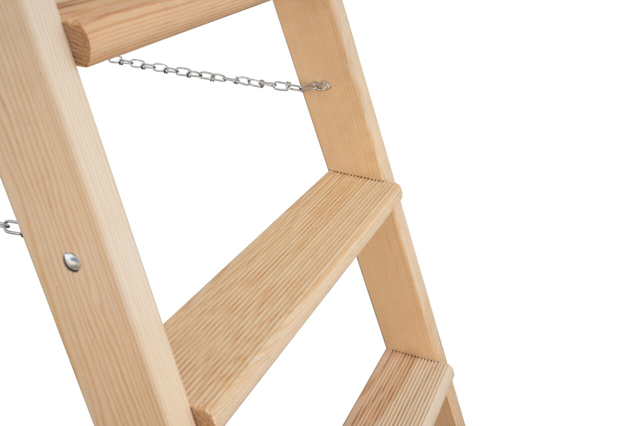 Roossien Houten dubbele trapladder, 2x8 treden