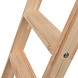 Roossien Houten enkele trapladder, 12 treden met stabilisatiebalk