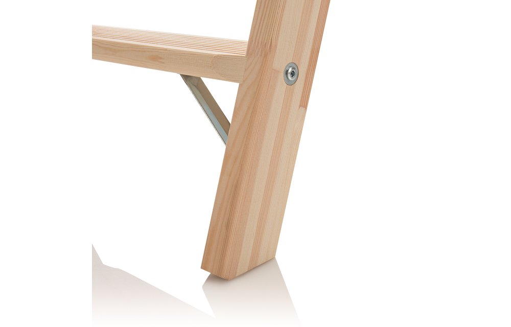 Houten enkele trapladder, 12 treden