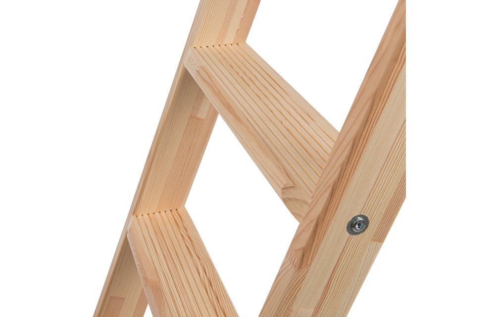 Houten enkele trapladder, 12 treden