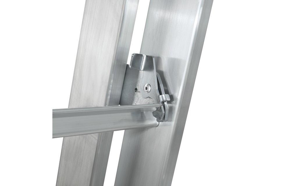 3-delige aluminium optrekladder, 3x14 sporten