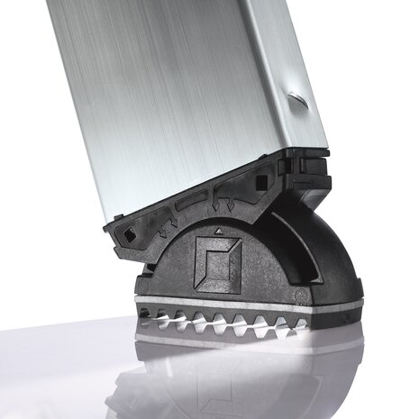 Roossien 2-delige aluminium optrekladder, 2x18 sporten