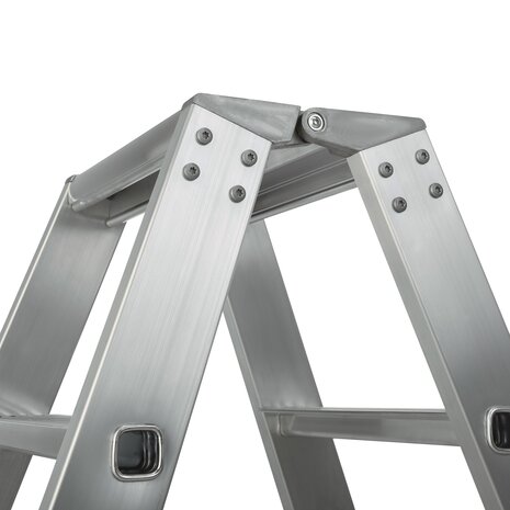 Roossien Aluminium dubbele trap, 2x7 treden