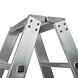 Munk Aluminium dubbele trap, 2x8 treden Munk Aluminium dubbele trap, 2x8 treden