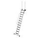 Roossien Aluminium toegangstrapladder met leuningen, 12 treden R13