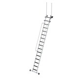 Roossien Aluminium toegangstrapladder met leuningen, 16 treden R13
