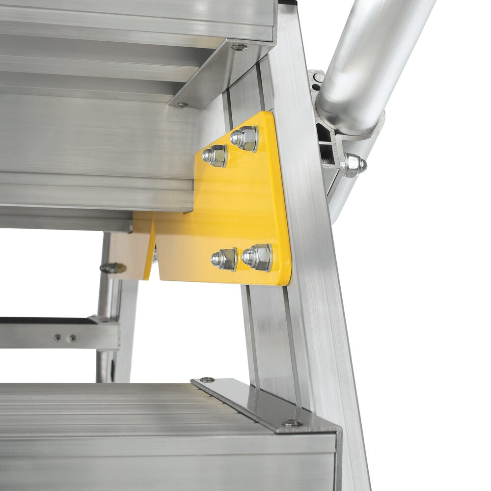 Munk Aluminium brugtrap 2x6 treden (600mm), 45°