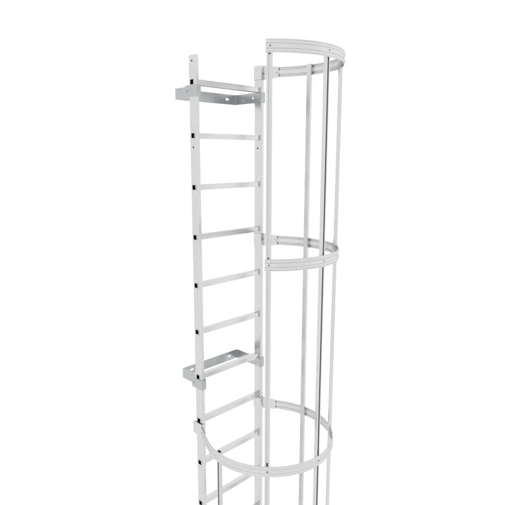 Roossien Kooiladder met zijwaartse uitstap Roossien Kooiladder met zijwaartse uitstap