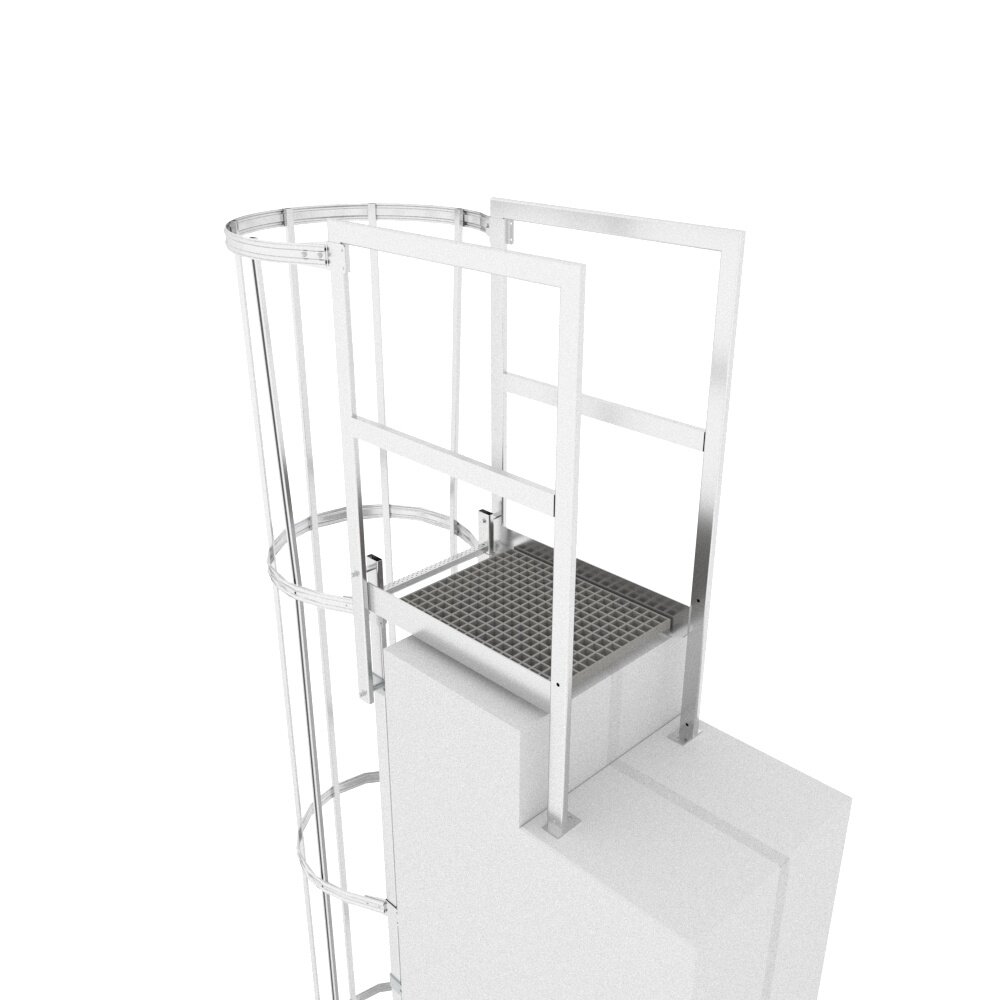 Roossien Kooiladder met overstapbordes
