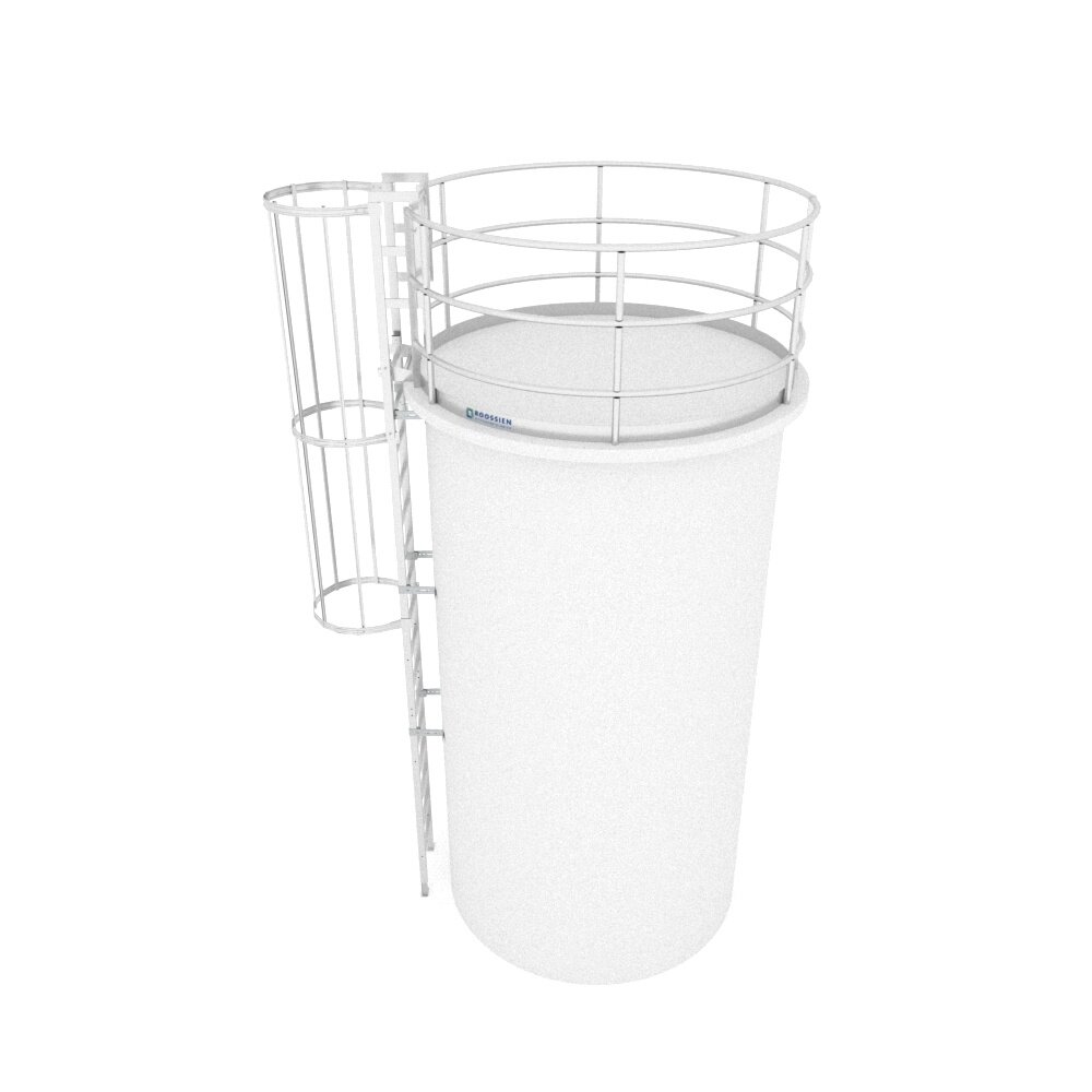 Roossien Kooiladder voor silo met dakveiligheid Roossien Kooiladder voor silo met dakveiligheid