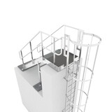 Roossien Kooiladder met vaste trap Roossien Kooiladder met vaste trap