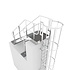 Kooiladder met vaste trap Kooiladder met vaste trap