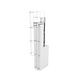 Roossien Kooiladder met hoog overstapbordes Roossien Kooiladder met hoog overstapbordes