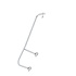 Demontabele handleuning voor bordestrap, links, 5 - 6 treden Demontabele handleuning voor bordestrap, links, 5 - 6 treden