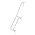 Demontabele handleuning voor bordestrap, links, 7 - 8 treden Demontabele handleuning voor bordestrap, links, 7 - 8 treden