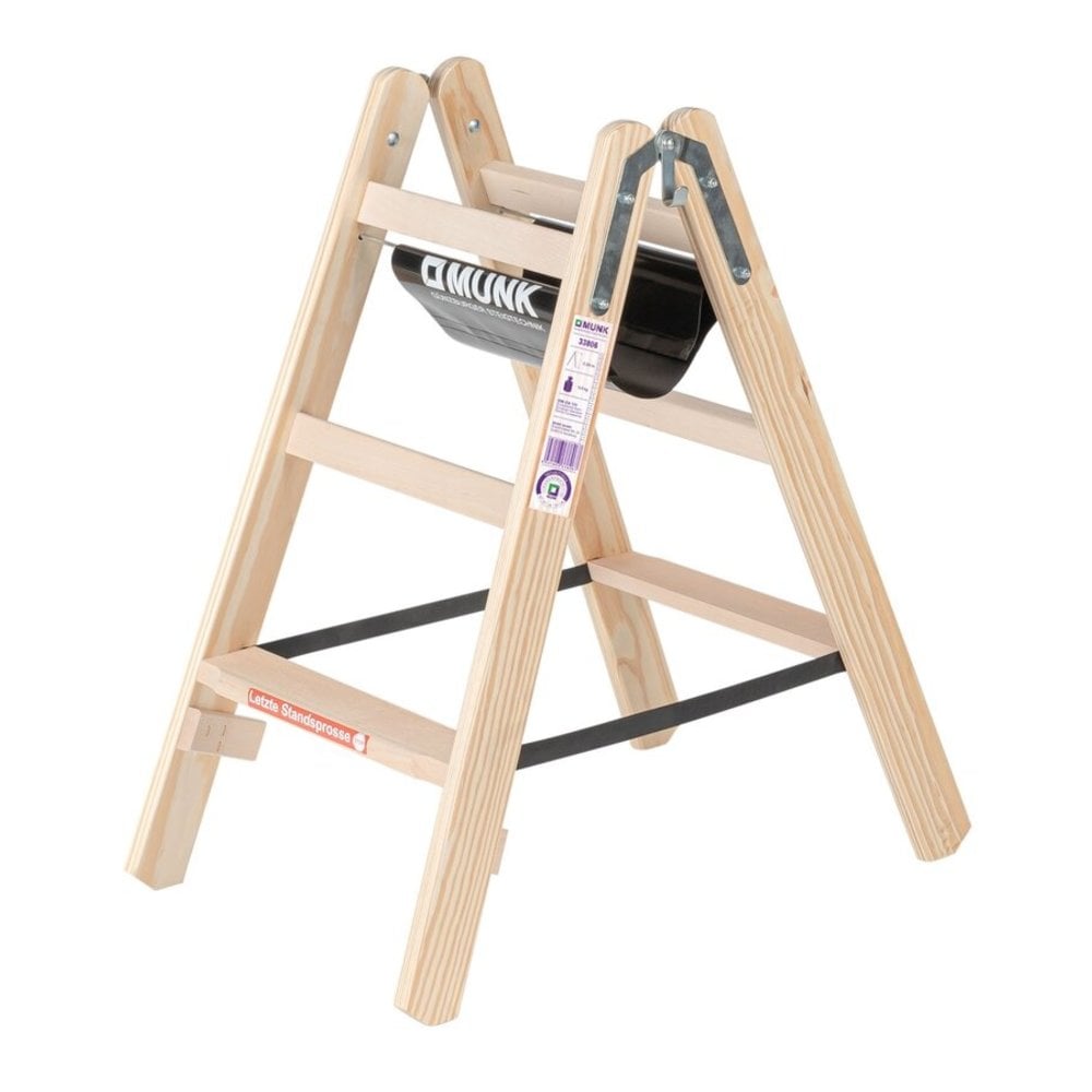 Geduld gemeenschap Omtrek Houten dubbele trapladder, 2x3 treden | Houten ladders | Ladder.nl