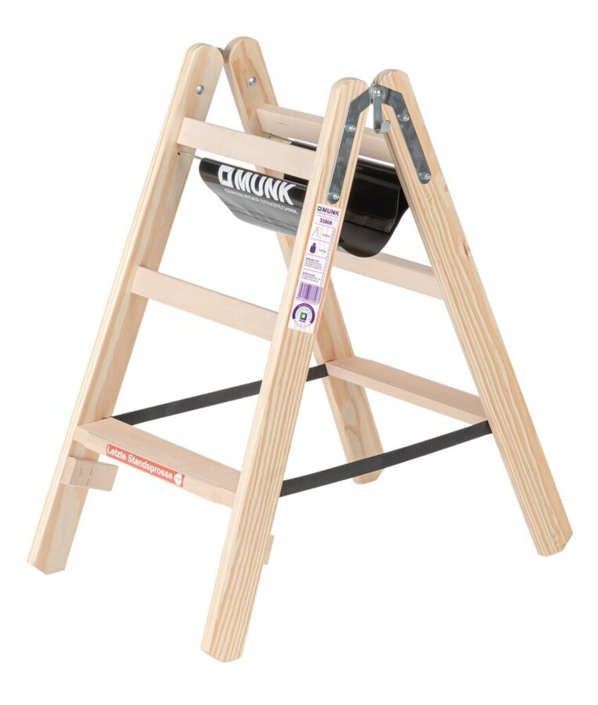 Roossien Houten dubbele trapladder, 2x3 treden Roossien Houten dubbele trapladder, 2x3 treden