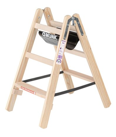 Munk Houten dubbele trapladder, 2x3 treden