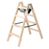 Munk Houten dubbele trapladder, 2x4 treden Munk Houten dubbele trapladder, 2x4 treden
