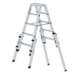 Munk Aluminium telescopische dubbele trap, 2x5 treden Munk Aluminium telescopische dubbele trap, 2x5 treden