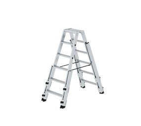 Munk Aluminium telescopische dubbele trap, 2x6 treden Munk Aluminium telescopische dubbele trap, 2x6 treden