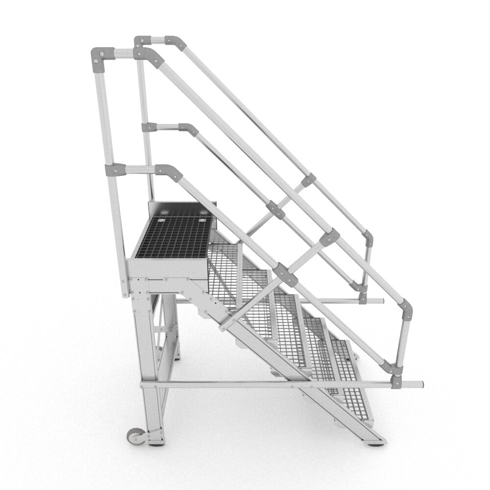 Roossien Aluminium verrijdbare trailertrap (GVK)