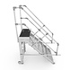 Munk Aluminium verrijdbare trailertrap met kunststof platform Munk Aluminium verrijdbare trailertrap met kunststof platform