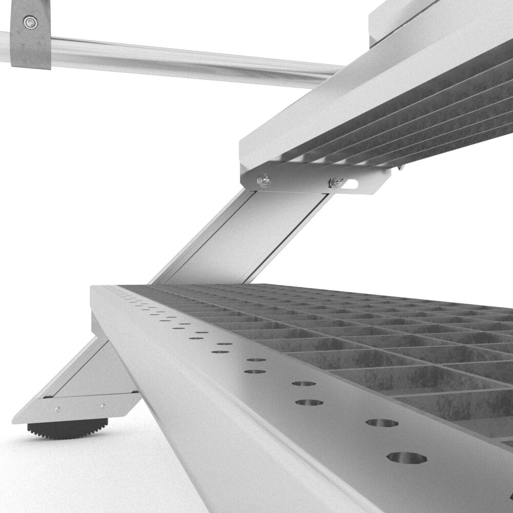 Roossien Aluminium verrijdbare trailertrap (GVK)