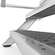 Munk Aluminium verrijdbare trailertrap met kunststof platform Munk Aluminium verrijdbare trailertrap met kunststof platform