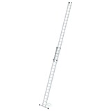 Munk 2-delige aluminium optrekladder, 2x19 met stabilisatiebalk Munk 2-delige aluminium optrekladder, 2x19 met stabilisatiebalk