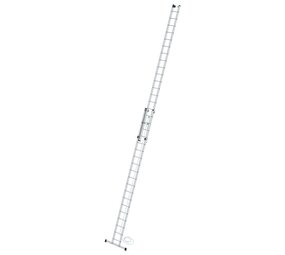 Roossien 2-delige aluminium optrekladder, 2x19 met stabilisatiebalk