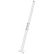 Munk 2-delige aluminium optrekladder, 2x19 met stabilisatiebalk Munk 2-delige aluminium optrekladder, 2x19 met stabilisatiebalk