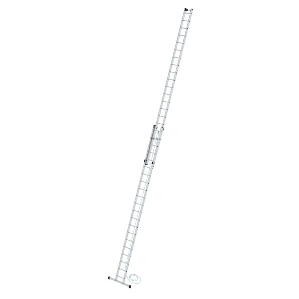 Roossien 2-delige aluminium optrekladder, 2x21 met stabilisatiebalk