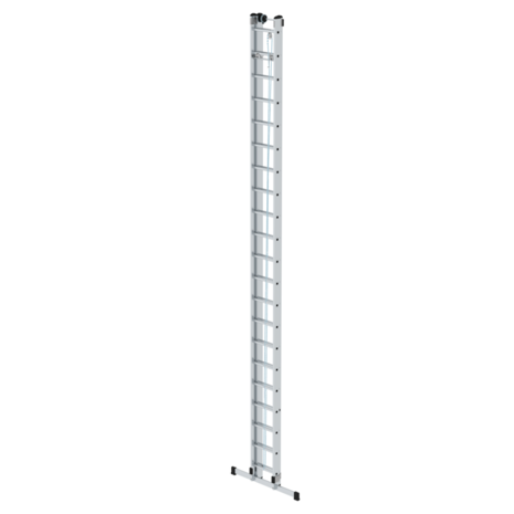 Munk 2-delige aluminium optrekladder, 2x21 met stabilisatiebalk Munk 2-delige aluminium optrekladder, 2x21 met stabilisatiebalk