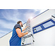 Munk 2-delige aluminium optrekladder, 2x15 met stabilisatiebalk Munk 2-delige aluminium optrekladder, 2x15 met stabilisatiebalk