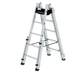 Munk Aluminium telescopische dubbele ladder, 2x5 sporten Munk Aluminium telescopische dubbele ladder, 2x5 sporten