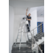 Roossien Aluminium telescopische dubbele ladder, 2x8 sporten