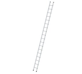 Munk Aluminium enkele ladder, 18 sporten (350mm breed)