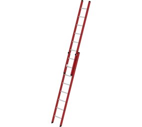 Roossien Kunststof 2-delige opsteekladder, 2x8 sporten