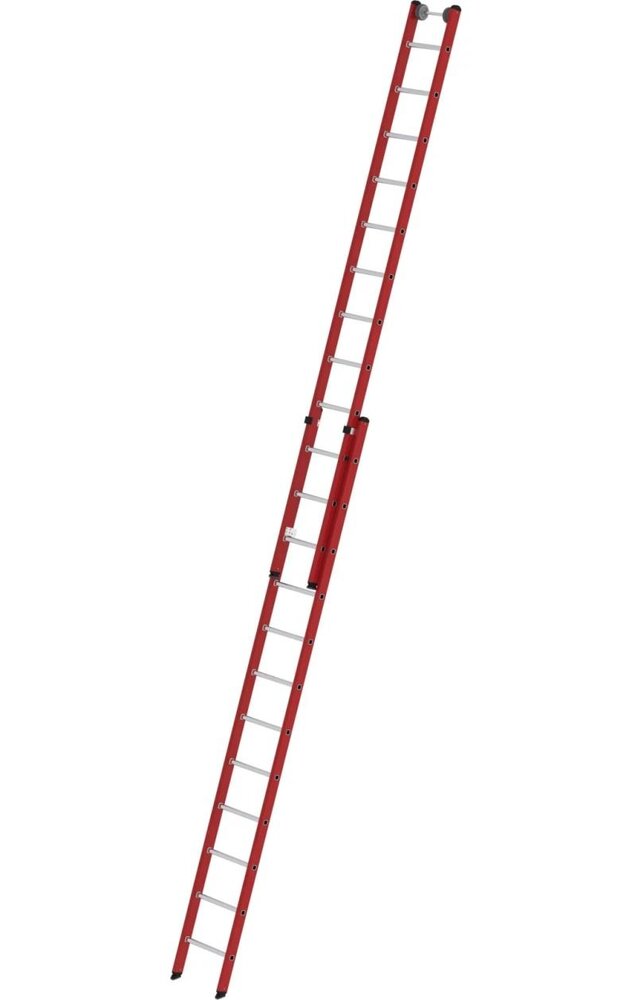Munk Kunststof 2-delige opsteekladder, 2x12 sporten Munk Kunststof 2-delige opsteekladder, 2x12 sporten