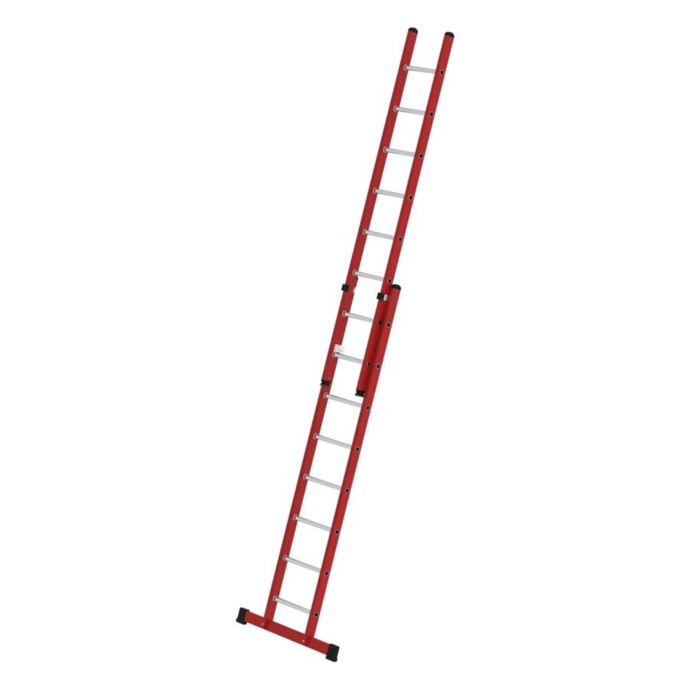 Roossien Volkunststof opsteekladder, 2x8 sporten met stabilisatiebalk Roossien Volkunststof opsteekladder, 2x8 sporten met stabilisatiebalk