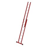 Roossien Kunststof 2-delige opsteekladder, 2x8 sporten met stabilisatiebalk