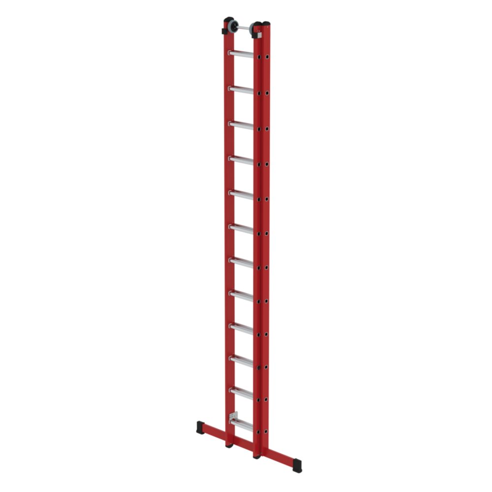 Munk Kunststof 2-delige opsteekladder, 2x12 sporten met stabilisatiebalk Munk Kunststof 2-delige opsteekladder, 2x12 sporten met stabilisatiebalk