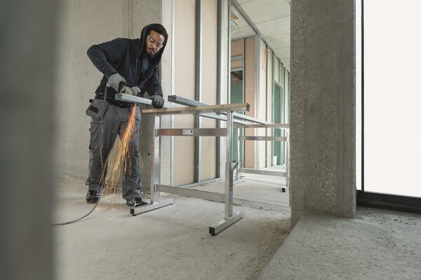Roossien Aluminium werkbok/schraag, in hoogte verstelbaar