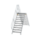 Munk Aluminium brugtrap 2x10 treden (1.000mm), 45° Munk Aluminium brugtrap 2x10 treden (1.000mm), 45°