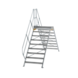 Munk Aluminium brugtrap 2x9 treden (1.000mm), 45° Munk Aluminium brugtrap 2x9 treden (1.000mm), 45°