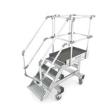 Roossien Aluminium verrijdbare bordestrap met uitstekend bordes