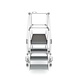 Roossien Aluminium verrijdbare bordestrap met uitstekend bordes Roossien Aluminium verrijdbare bordestrap met uitstekend bordes