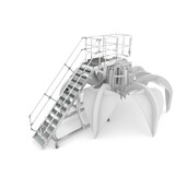 Roossien Aluminium onderhoudsbordes voor grijper Roossien Aluminium onderhoudsbordes voor grijper